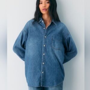 Denim Forum Blue Button-Down Shirt